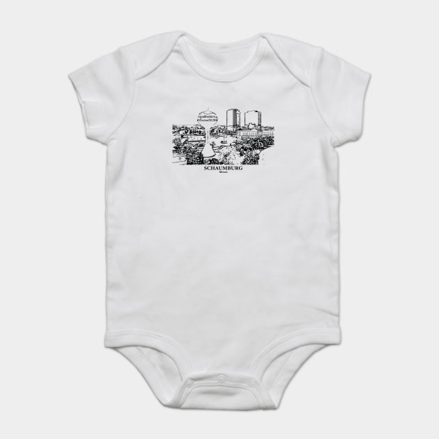 Schaumburg - Illinois Baby Bodysuit by Lakeric